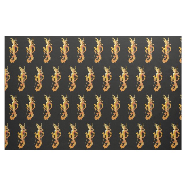 Golden Warrior Goddess Thunder_Cove Tyg (Fat Quarter)