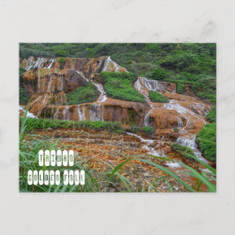 Golden Waterfall i Taiwan Vykort