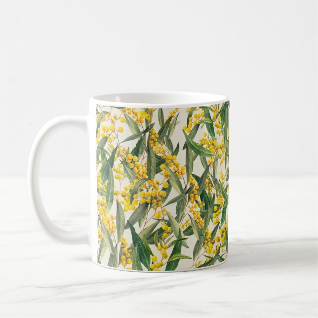 Golden Wattle (Acacia pycnantha) är Australiens tä Kaffemugg (Vänster)