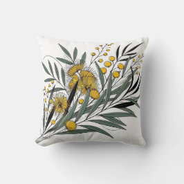 Golden Wattle Australian Native Flower Emblem Kudde