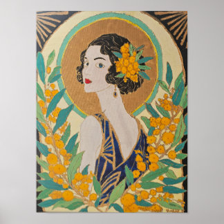 Golden Wattle Belle Poster