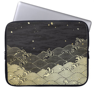 Golden wave, papper-lik struktur. laptop fodral