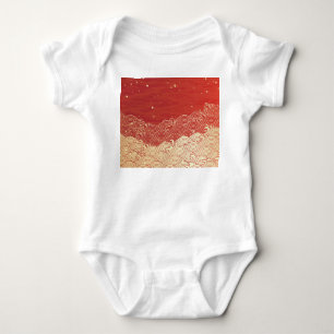 Golden Wave Papprare Struktur Mönster T Shirt