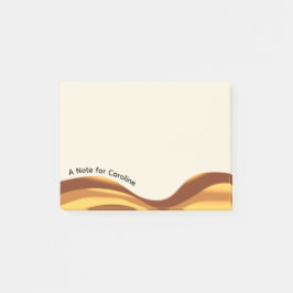 Golden Waves Post-it Block