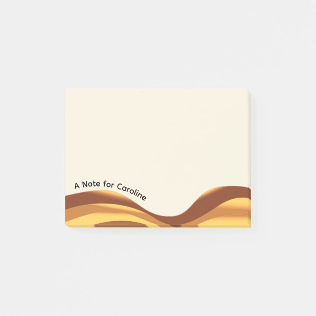 Golden Waves Post-it Block (Framsida)