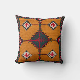 Golden Weaves" turkiska Kilim Pillows: Decorative Kudde