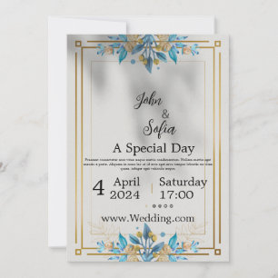 Golden Wedding-inbjudan Inbjudningar