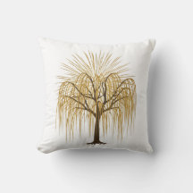 Golden Weeping Willow Tree Illustration