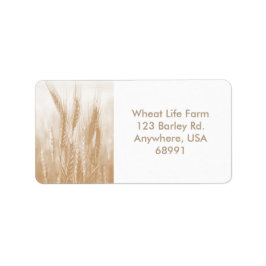 Golden Wheat Adressetiketters Adressetikett
