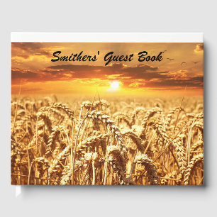 Golden Wheat Fält vid Sunset Gästböcker