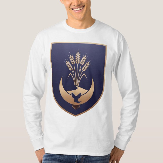 Golden Wheat Vapensköld - Desert Fox Emblem T Shirt (Framsida)