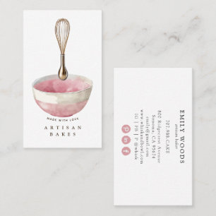 Golden Whisk Baker Pastry Chef Visitkort