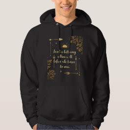 Golden Whispers: Mystical Elegance Hoodie