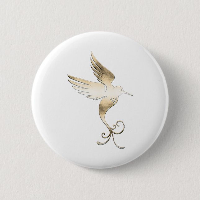 Golden White Bird Knapp (Framsida)