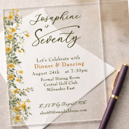  Golden Wildflower Named Photo Seventieth Birthday