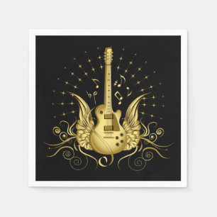 Golden Winged Guitar Pappersservett