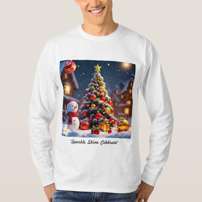 "Golden Winter Wonderland" T Shirt (Framsida)