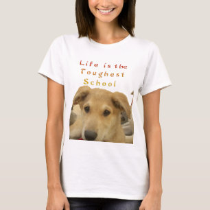 Golden Wisdom: A Hund's-Öga View of Life's School T-shirt