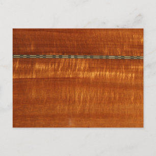 Golden wood grain med expanderad inläggsbakgrund vykort