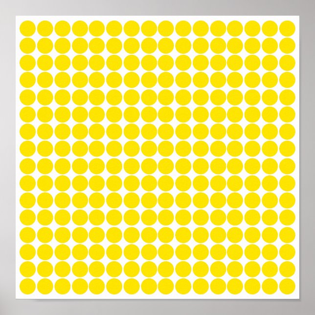 Golden Yellow Safari Dot Poster (Framsidan)