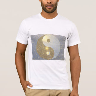 Golden Ying Yang T Shirt