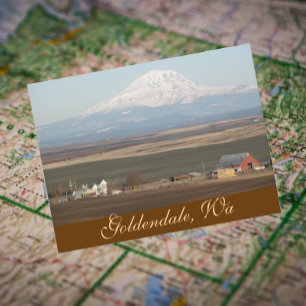 Goldendale Farming Valley, Washington Travel Photo Vykort