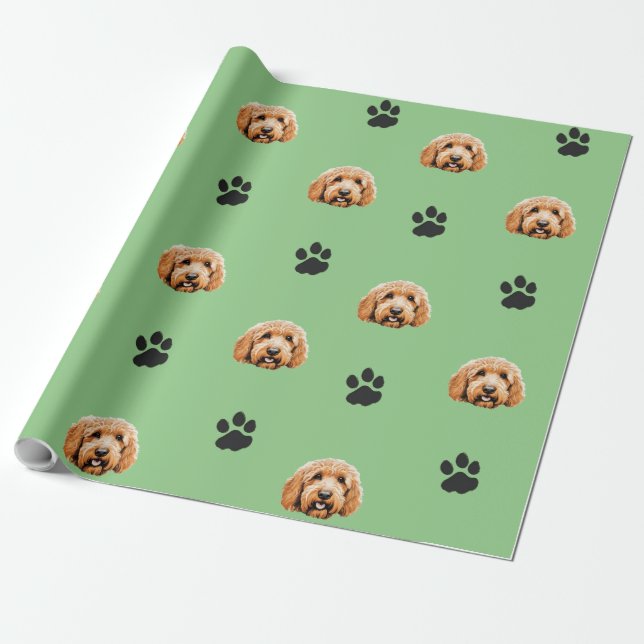 Goldendoodle 3 Papper inkapsling Presentpapper (Utrullad)