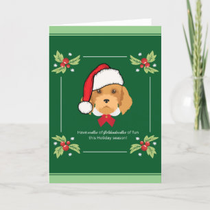 Goldendoodle 5"x7"-julkort helgkort