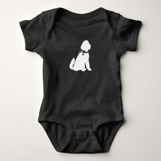 Goldendoodle Baby Shower Hund T Shirt (Framsida)