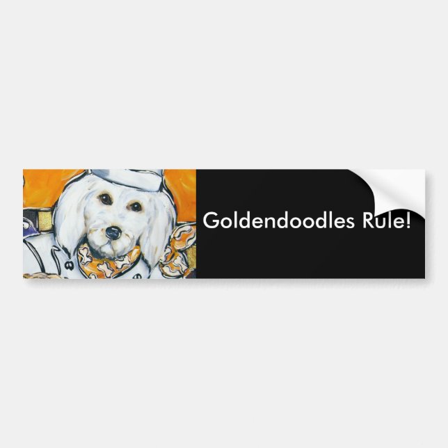 Goldendoodle Bildekal (Framsidan)