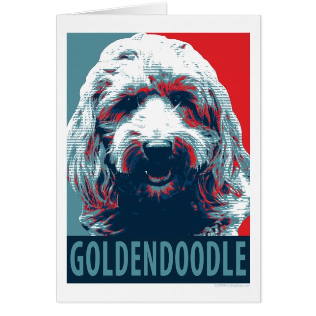 GOLDENDOODLE by Hope Hundar Hälsningskort (Framsidan)