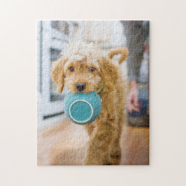 Goldendoodle Caraking Dinner Bowl Pussel (Vertikal)