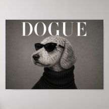 Goldendoodle Chic Mode Hund Konsttryck