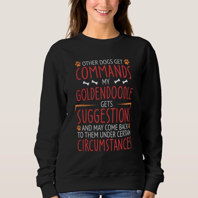Goldendoodle Commands T Shirt (Framsida)