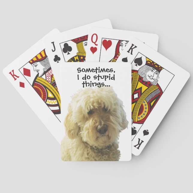 GoldenDoodle, Cute Moppy Adful Doodle Casinokort (Baksidan)