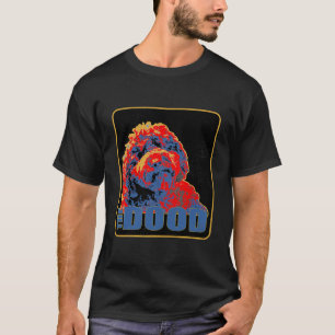 Goldendoodle den udda Vintagen Retro Tee Pappa