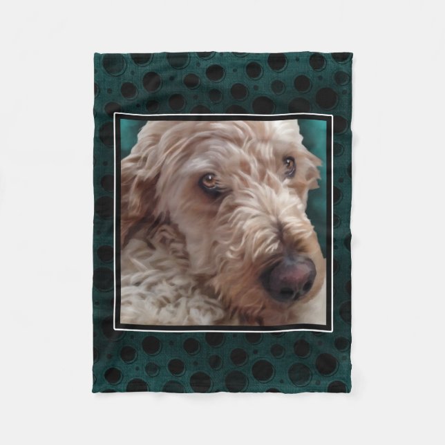 Goldendoodle Fleecefilt (Framsidan)