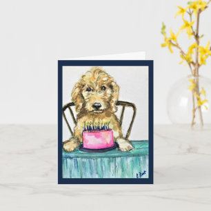 Goldendoodle-födelsedagskort Kort