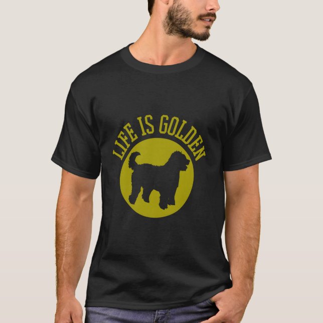 Goldendoodle för jul t shirt (Framsida)