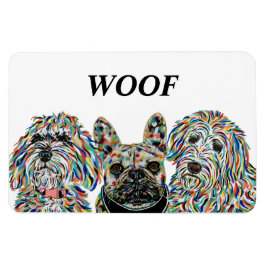 Goldendoodle, Fransk Bulldog, Bernedoodle Magnet