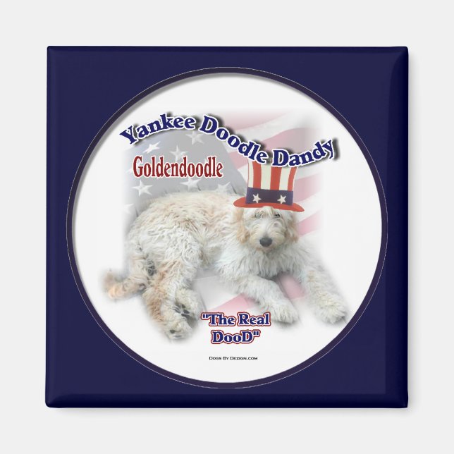 Goldendoodle-gåvor Magnet (Framsidan)