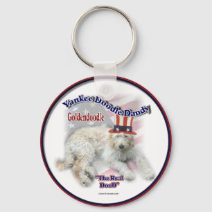 Goldendoodle-gåvor Nyckelring