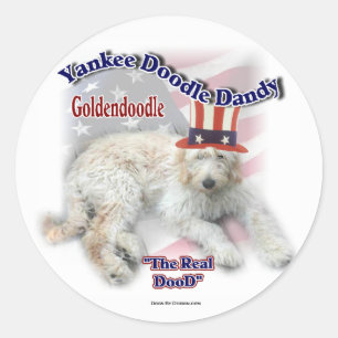 Goldendoodle-gåvor Runt Klistermärke