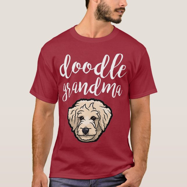 Goldendoodle Grandma Doodle Grandma Cute Hund T Shirt (Framsida)