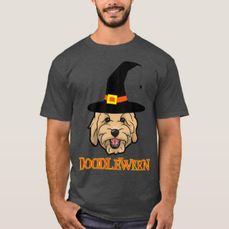 Goldendoodle Halloween Spooky Golden Doodle Hund T Shirt