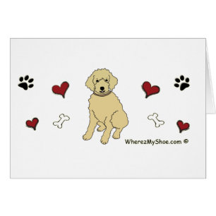 Goldendoodle Hälsningskort