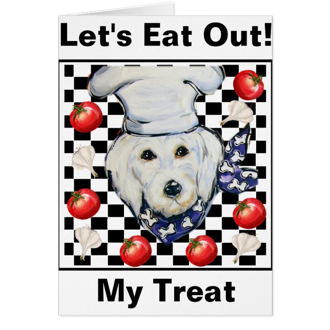 Goldendoodle Hälsningskort (Framsidan)