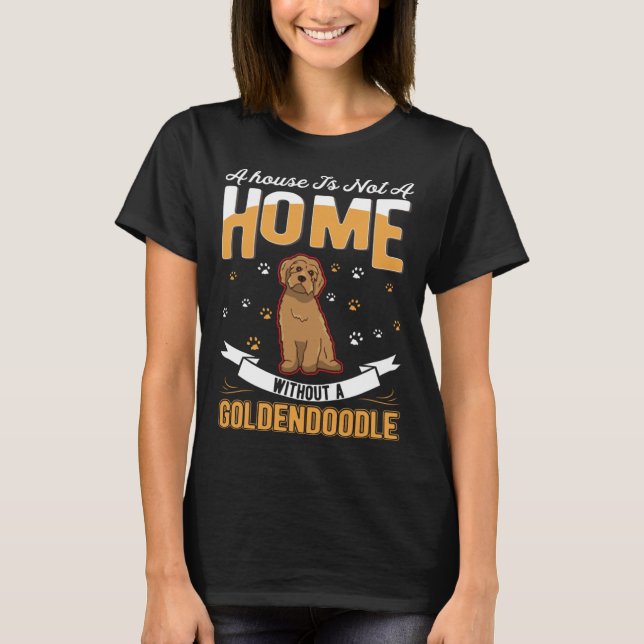 Goldendoodle Home T Shirt (Framsida)