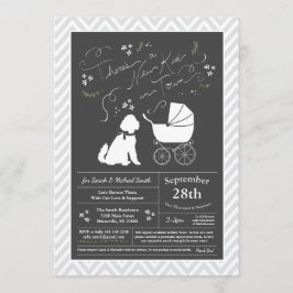 Goldendoodle Hund Baby Shower Gender Neutral Inbjudningar