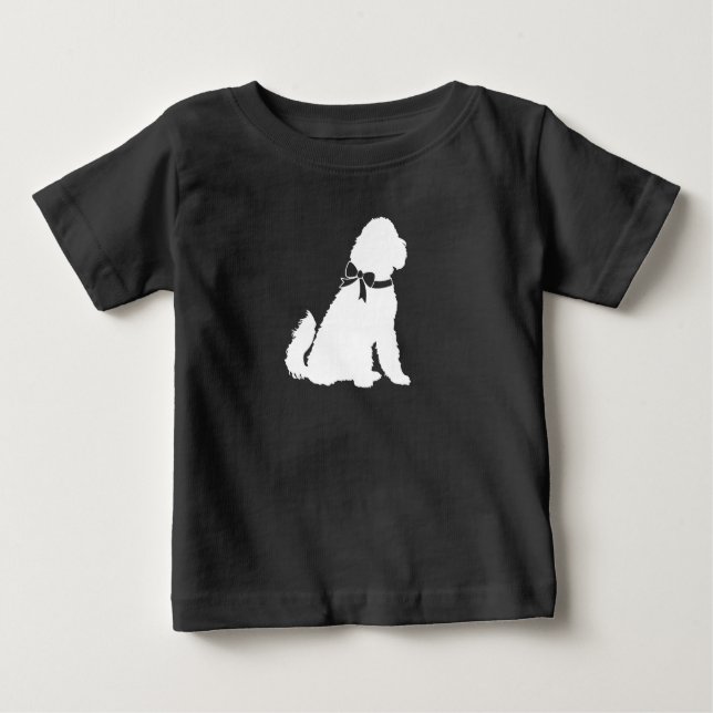 Goldendoodle Hund Baby Shower Genderless T Shirt (Framsida)